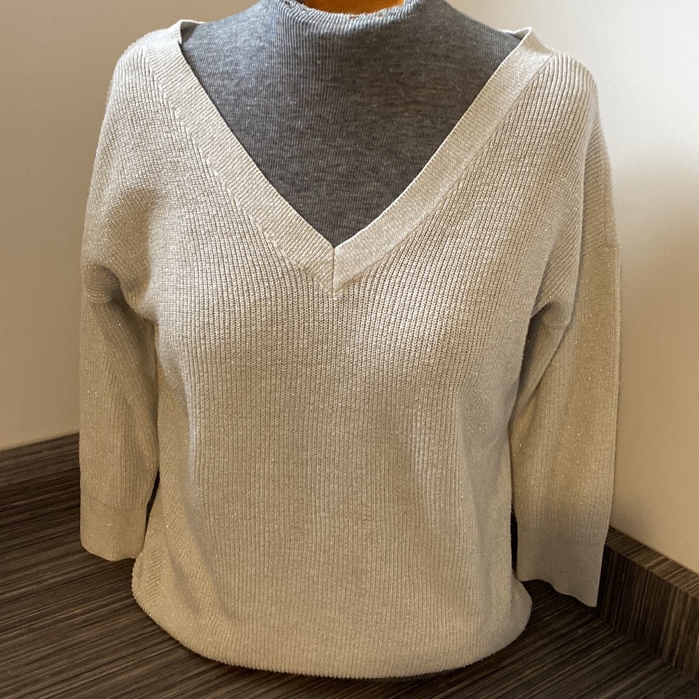 Dynamite Gold Metallic Sweater